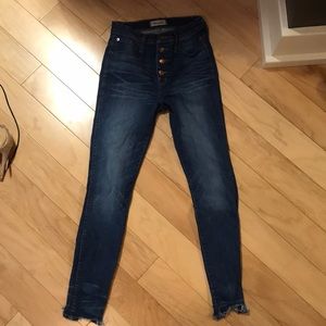 Madewell High wasted ankle skinny jeans